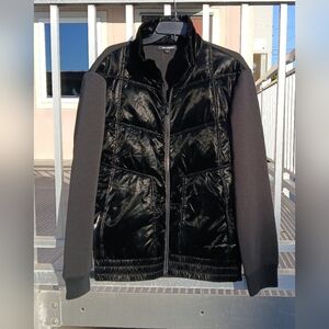 KARL LAGERFELD Men's Mixed Media Quilted Jacket Size Lg